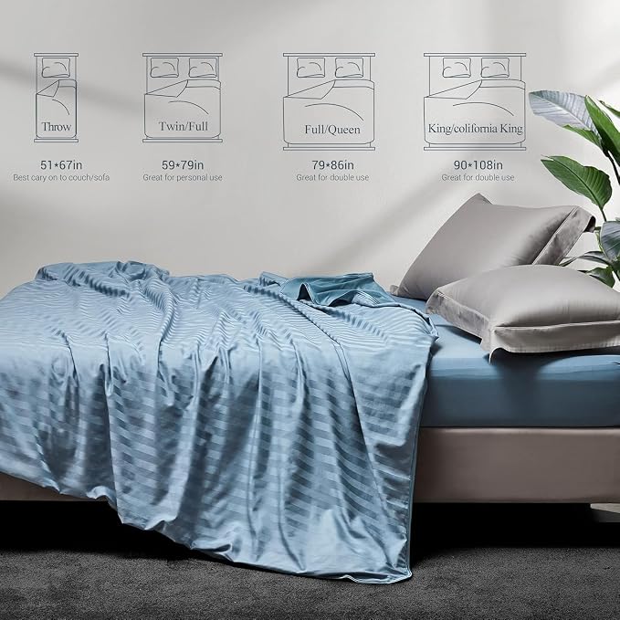 Elegear Double-Sided Cooling Blanket for Hot Sleepers, Queen, Arc-Chill 3.0 | Q-Max>0.5 Cooling Fabric, Absorbs Heat to Keep Body Cool, Breathable Summer Blankets for Night Sweats & Menopause, 79"x86"