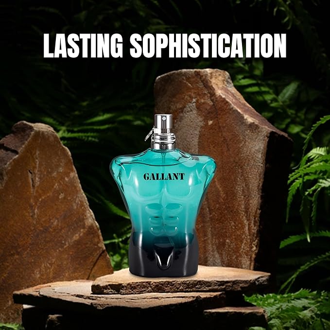 A CENTER Sean&Gallant Men's Cologne Gift Set - 3.4 Fl Oz Each | Amber Floral & Vanilla Leather Fragrance | Eau de Toilette Duo for Daily & Special Occasions