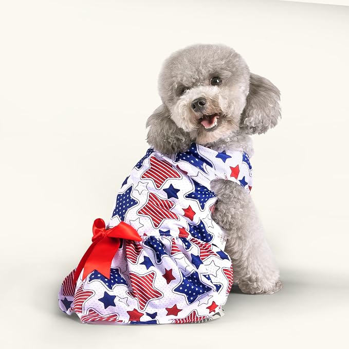 CuteBone Dog Mesh Dress Puppy Sundress Pet Outfit Summer Fashion for Small Dogs Girl Cat Clothes