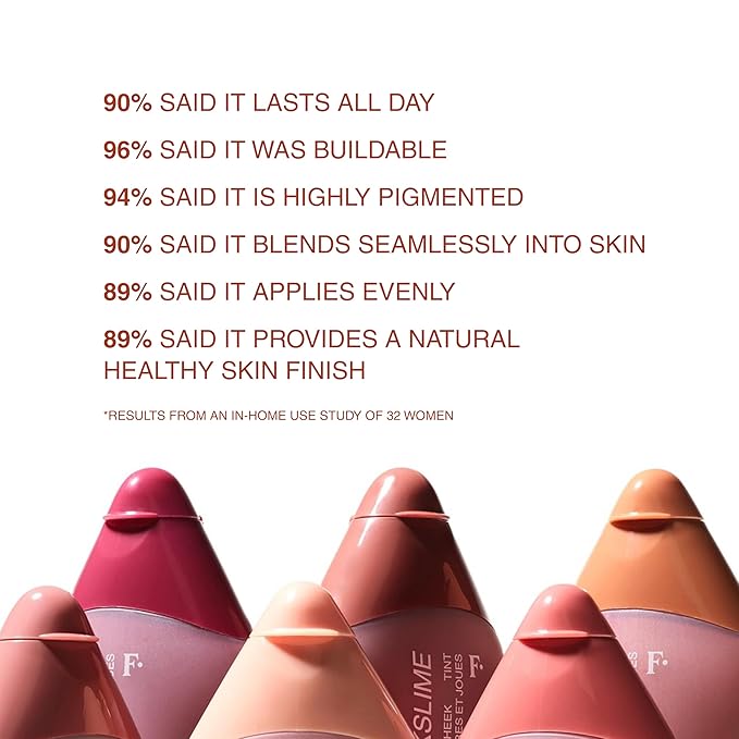 Freck Beauty CHEEKSLIME Lip & Cheek Tint - Liquid Cream Blush, High Impact Pigments, Blends Seamlessly, Dries Down to Natural Flush for All Skin Tones | FIELDING (Soft Rust)