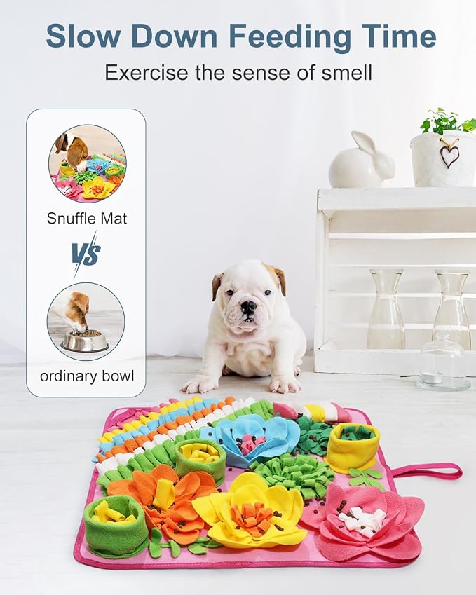 Snuffle Mat for Dogs, 20in Felt Wool for Medium/Large Pets, Dog Puzzle