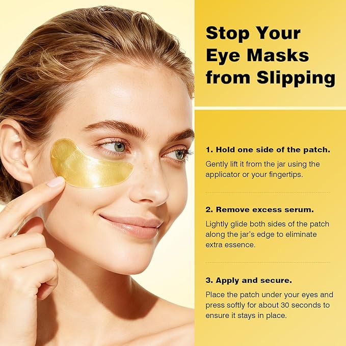 Under Eye Patches 60PCS, 24K Gold Collagen Eye n123456