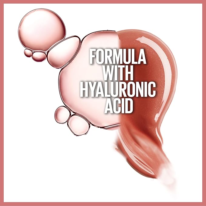 Maybelline Lifter Gloss, Hydrating Lip Gloss with Hyaluronic Acid, High Shine for Plumper Looking Lips, Ruby, Berry Neutral, 0.18 Ounce