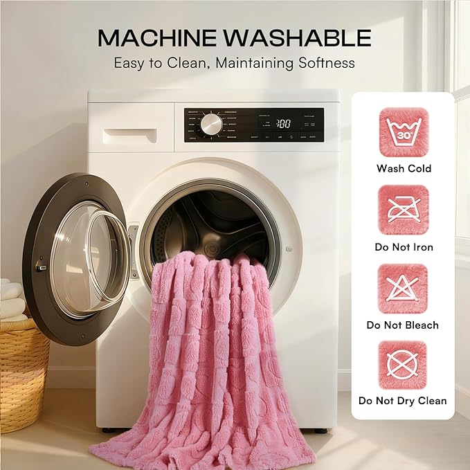 Luciphia 2 Pack Small Dog Blanket, Cozy Fleece Throw for Puppy Cat,30"x20" | Pink Blanket Washable for Medium/Large Dogs, Cute Cover on Bed Couch Crate Car, Puppy Essentials, Dog Gift,2PCs Pink