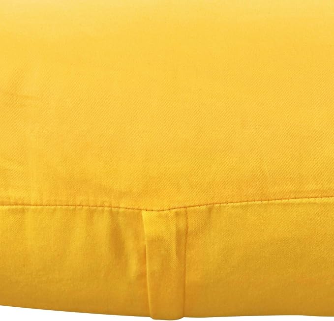4-Pack 100% Cotton Comfortable Solid Decorative Throw Pillow Case,Thmyo Square Cushion Cover Pillowcase Sublimation Blank Pillow Covers DIY Throw Pillowcase for Sofa Couch(26x26 inch/ 66x66cm,Yellow)