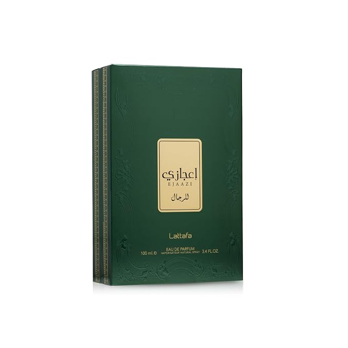 Lattafa Ejaazi for Men Eau de Parfum Spray, 3.4 Ounce