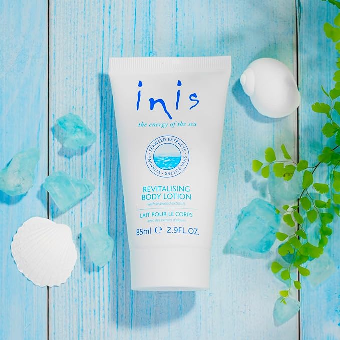 Inis the Energy of the Sea Revitalizing Body Lotion - Travel Size Lotion for Women and Men - Body Moisturizer with Shea Butter and Vitamin E - 2.9 Fl Oz