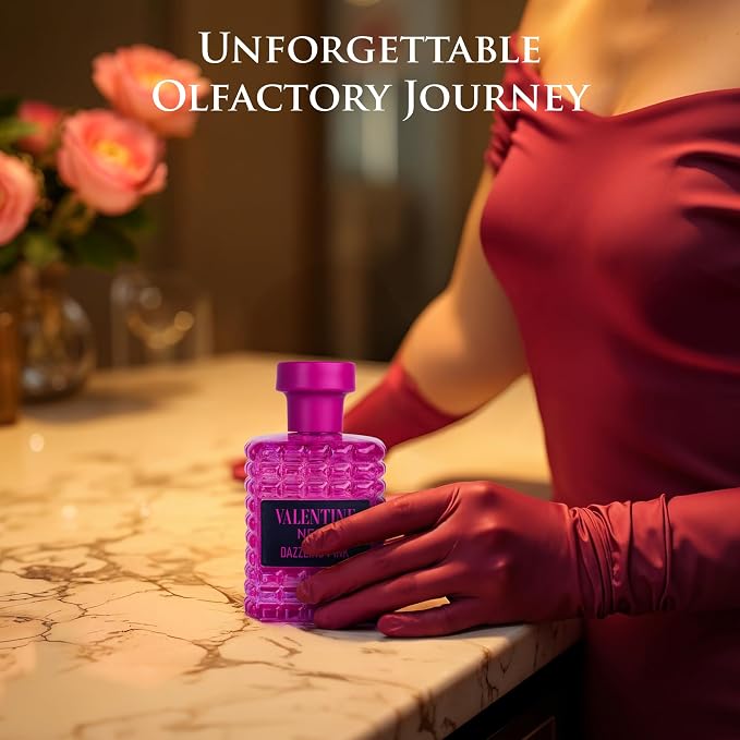 URBAN COLLECTION Valentine Nero Dazzling Pink for Women – Vegan, Cruelty-Free & Paraben-Free Eau De Parfum – Amber Floral Scent – Madagascar Vanilla Base – Elegant 100ml Bottle