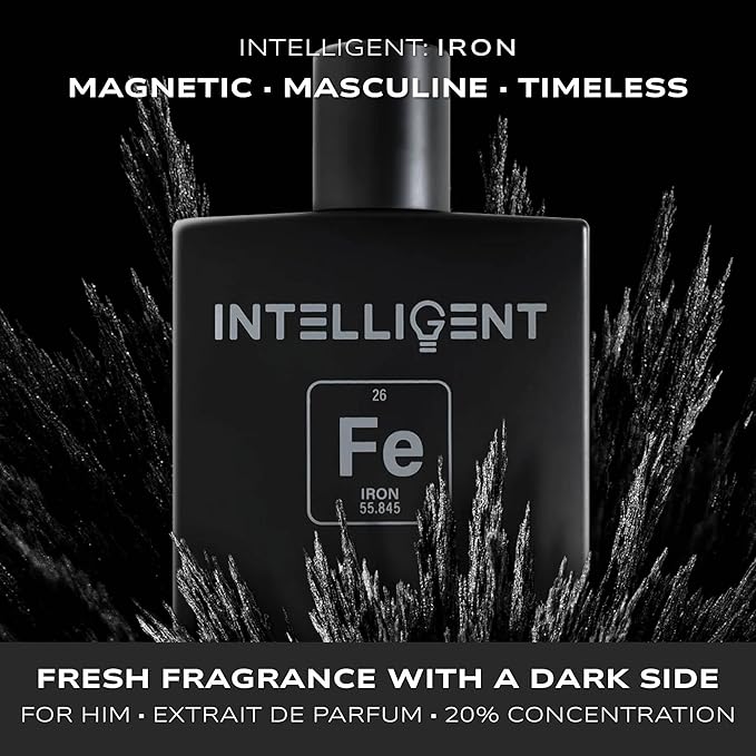 Intelligent Iron Eau de Parfum | Cologne for Men | | Magnetic, Masculine, and Timeless | 3.4 Fl Oz (100 mL)