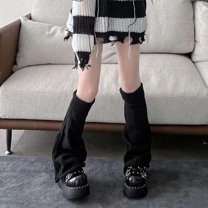 Sexybody Women's Leg Warmers Fashion Knit Warmers Long Socks Cute Y2K Kawaii Japanese Lolita Harajuku Accessories for Girls