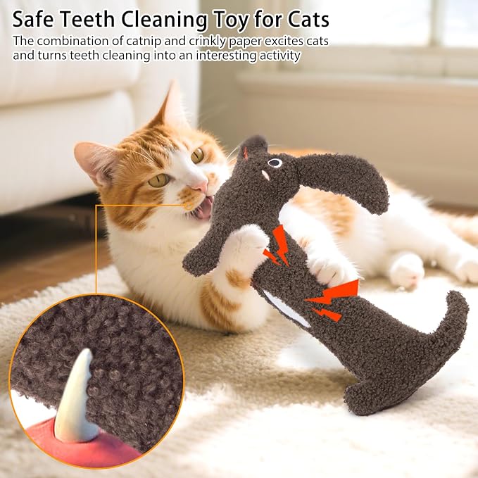 ETEKYER Refillable Catnip Cat Kicker Toy, Large, 13.77 Inches