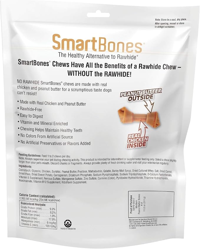 SmartBones Medium Chews, Treat Your Dog to a Rawhide-Free Chew Made with Real Meat and Vegetables