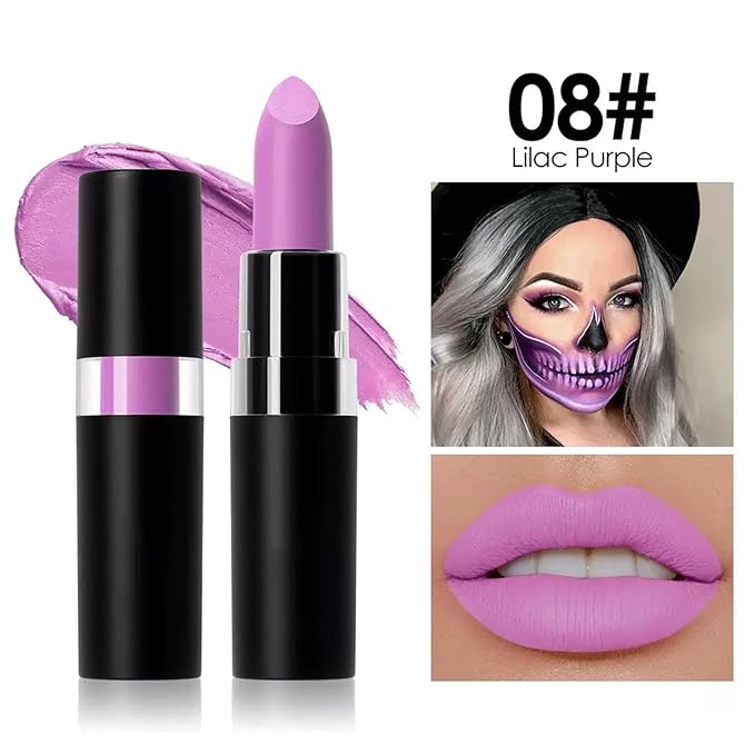 Purple Body Paint, Face and Body Paint Stick for Halloween Joker Zombie Vampire Skeleton Skull Special Effects Mime Makeup (08# Purple)