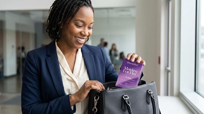 Maiden For Her Wet Wipes, PLANT-BASED, Gentle w/Purified Water, pH-Balanced Feminine Cleansing Wipes, Individually Wrapped, Paraben-Free, Flushable and Mild Fragrance