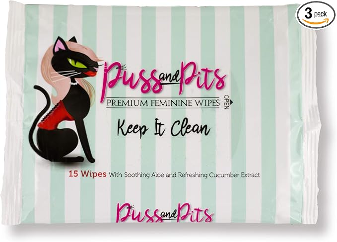 Premium Feminine Wipes (Three Pack)