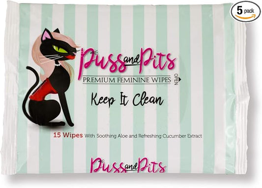 Premium Feminine Wipes (Five Pack)