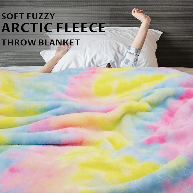 MUGD Soft Blankets Fleece Soft Fuzzy Throw Blanket Kids Warm Throw Blanket for Bed
