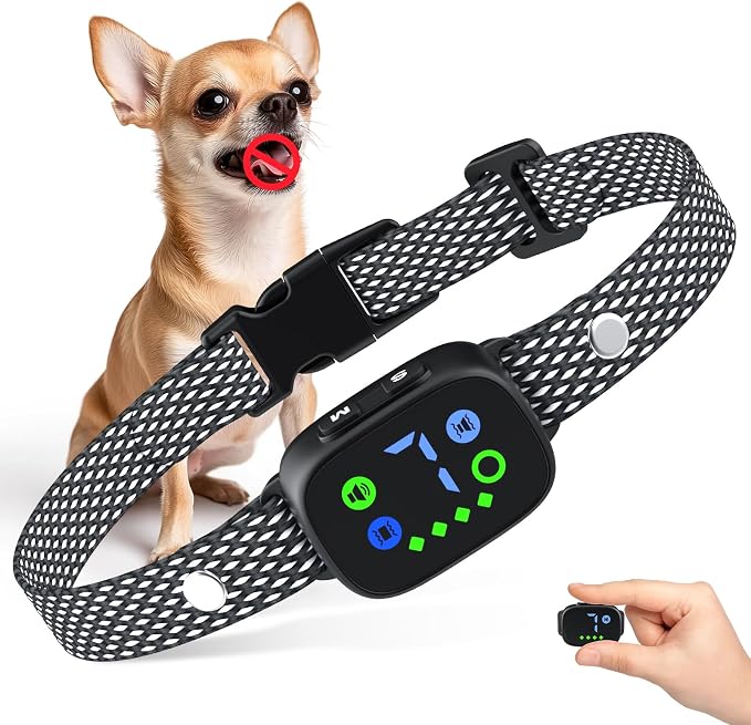 Dog Bark Collar,Rechargeable Smart Barking Collar