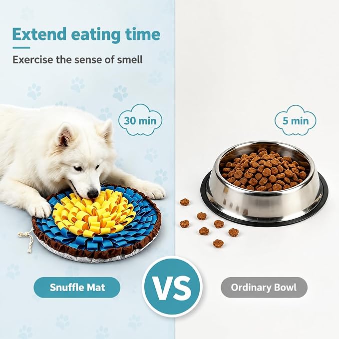Snuffle Mat for Dogs, Interactive Dog Puzzle Toy & Slow Feeder