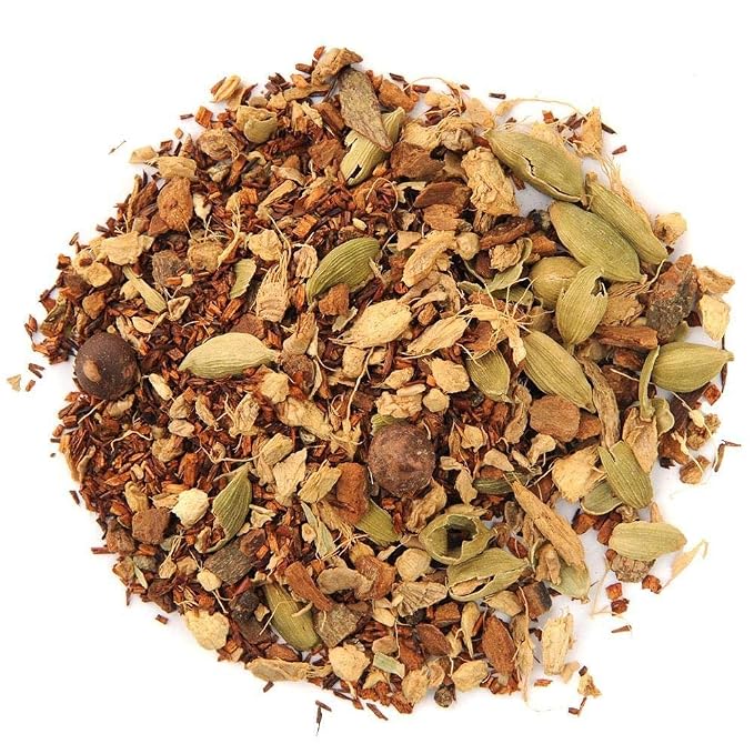 Organic Positively Tea Company, Rooibos Chocolate Chai Tea, Loose Leaf, 16 Ounce
