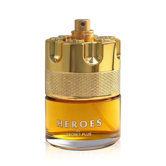 AFLUXE HEROES-SECRET PLUS, Men's Cologne Gift, Long Lasting EDP, Aura of Elitism & Modern Style, Perfume for Business, Commute and Casual Use, 3.4 Fl Oz