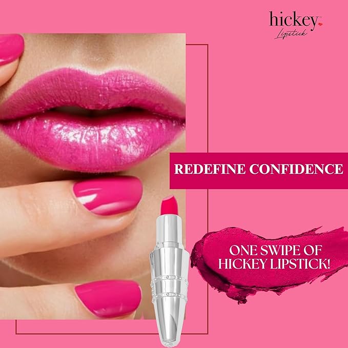 Hickey Lipstick Mile High Organic Perfect Red Lipstick & Hot Pink (Pack of 2) - Long Lasting Lipstick for Women - Hydrating & Moisturizing, Best Lip Color for Women, Gluten-Free & Vegan, 2 Shades