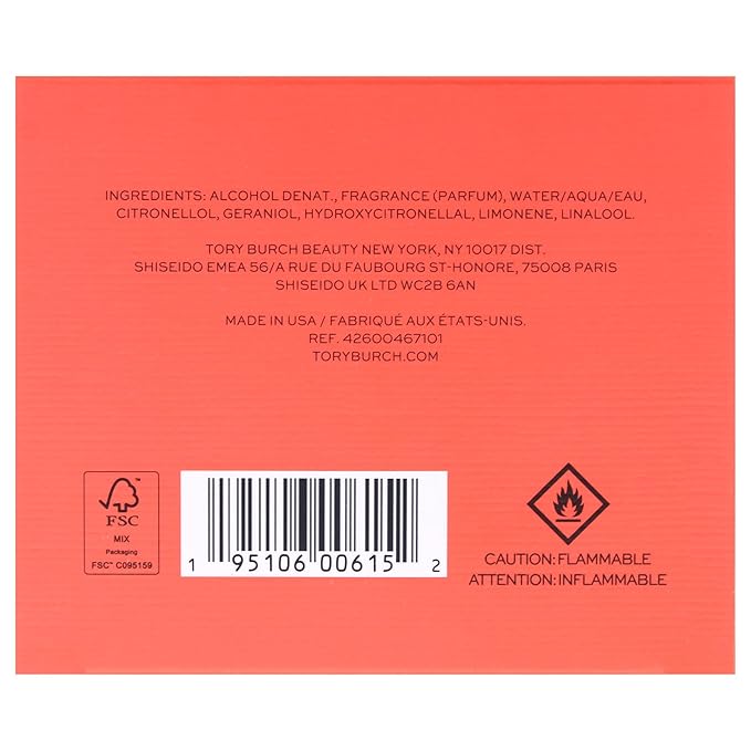 Tory Burch Sublime Eau De Parfum Spray for Women, 3.0 Ounce