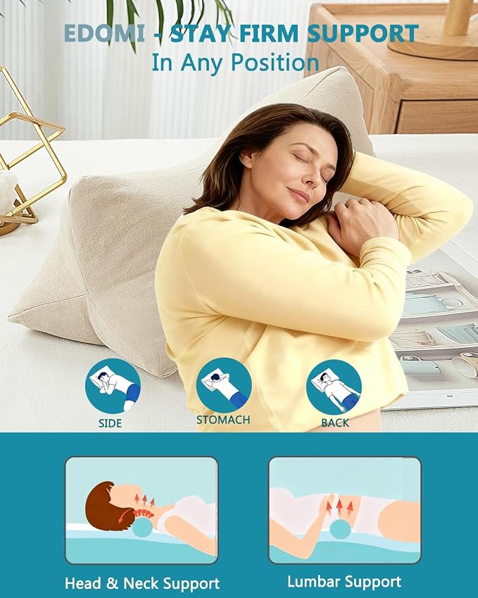 Buckwheat Pillow - Cervical Neck Support Pillows for Sleeping, 15.7"x5.9" Adjustable Neck Roll with Buckwheat Hulls for Neck Pain Relief, Small Cylinder Pillow, Beige