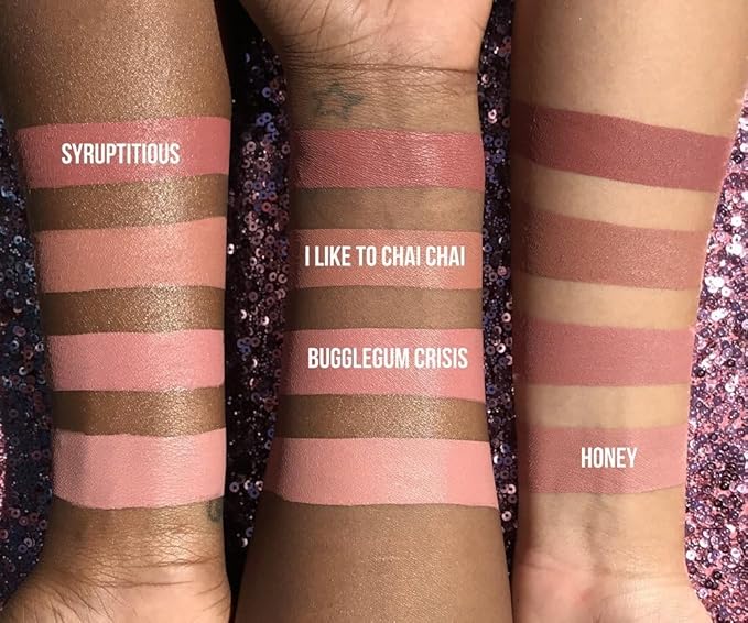 Beauty Bakerie Lip Whip Liquid Lipstick for Women, Waterproof Lip Gloss, Tint, Stain Long Lasting Hydrating Moisturizer, Matte or Metallic, 3.5mL, Syruptitious