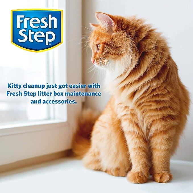 Fresh Step Cat Litter Crystals Deodorizer, Non Toxic Odor Neutralizing Crystals for Litter Boxes that Help Control Smells and Keep Home Areas Fresh, Fresh Scent, 15 Ounce | Non-toxic crystals neutralize odor at the source in any litter box, keeps home ...