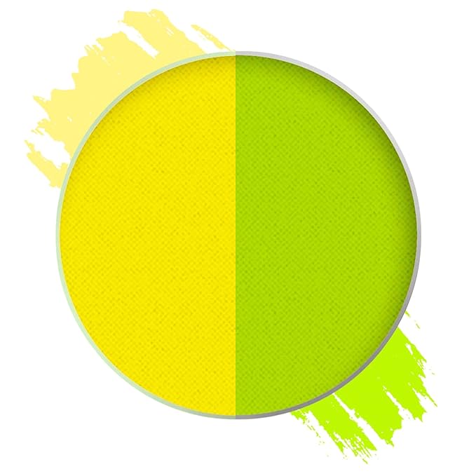 Mehron Paradise FX UV Neon Glow – Stardust – Neon Yellow/Yellow UV 0.25 oz | Pro Water-Activated Shimmer Paint for Raves, Costumes, SFX, Halloween, Stage, Screen, Theater & Cosplay