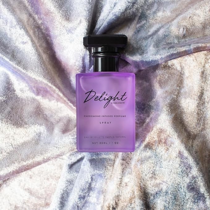RawChemistry Delight Pheromone Infused Perfume for Women – Women's Perfume Infused with Pheromones – Delight by Raw Chemistry Spray with Feromonas – Fragrance con Feromonas para Mujer