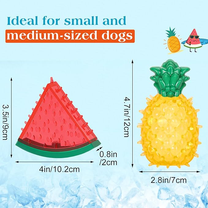 Pawaboo Pet Teether Cooling Chew Toys, Freezable Teething Toy for Puppies