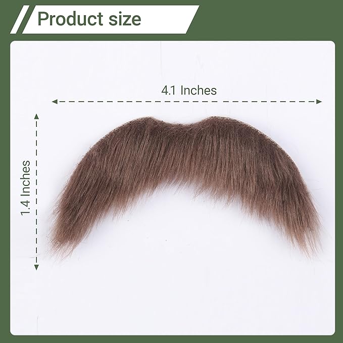 Self Adhesive Fake Mustache False Facial Hair Stick On Cosplay Mustache Halloween Party
