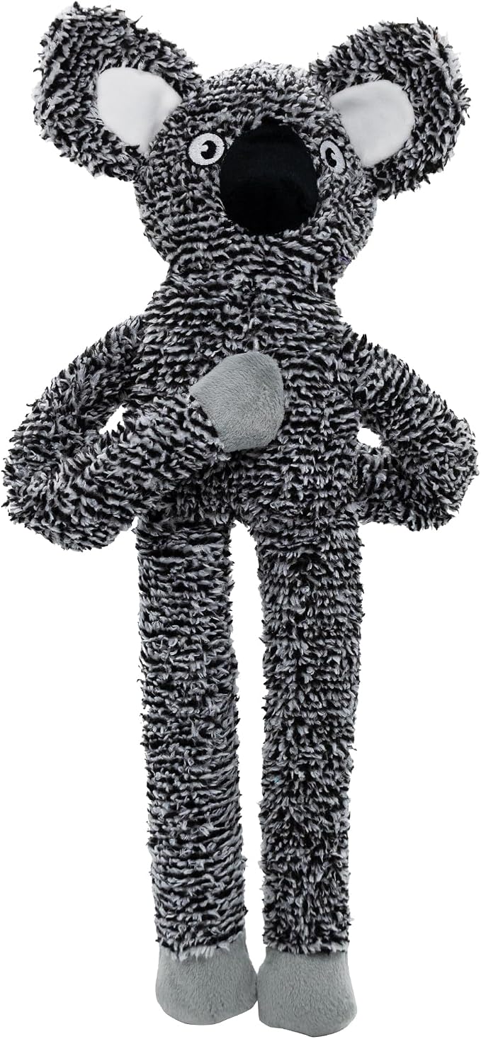 BUYPOW Koala No Stuffing Dog Toys for Large Dogs, Squeaky Crinkle Interactive Dog Animals Toys, Plush Teething Toys to Keep Them Busy, Cute Funny Dogs Gifts for Small Medium Large Breed
