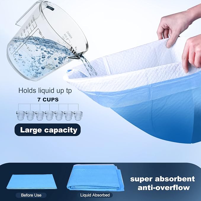 Boscute Thicken 6 Layers Heavy Absorbent XL 36"x24" Pet Training Dog Pee Pads, Extra Large Polymer Leak-Proof Quick Dry Puppy Pee Pads, Disposable Pee Pads for Dogs Cats Rabbit, 50 Counts | Heavy Absorbent up to 7 Cups, Quick Dry, for Dogs Cats Rabbit ...
