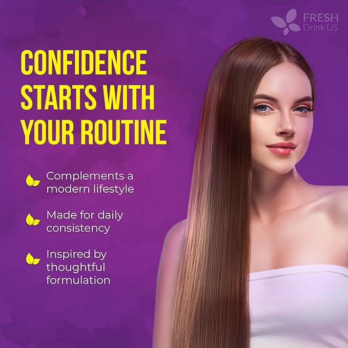 FreshDrinkUS, Premium Hair Growth Soft Chews | 90 Count | Daily Beauty Soft Chews – Delicious Chewable Formula for Everyday Hair Care Routine – Non-GMO, Gluten Free, Dairy Free