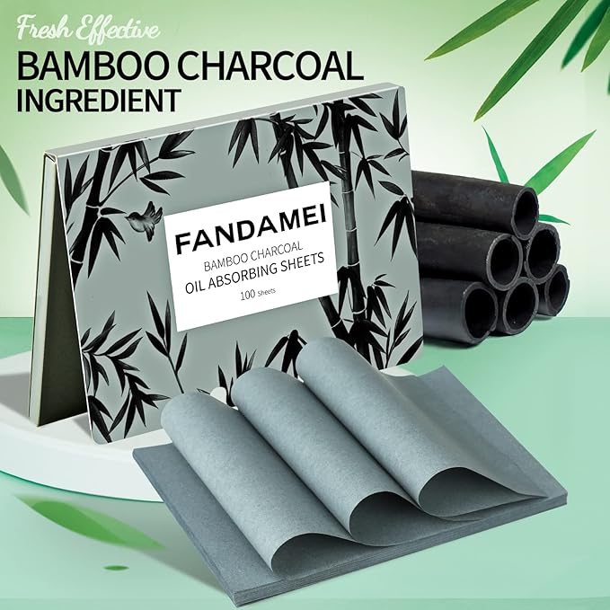 FANDAMEI Oil Blotting Sheets For Face, 200 Counts Oil Blotting Papers For Face, Blotting Paper for Oily Skin, Oil Control Film, Oil Absorbing Sheets, Oil Absorbing Tissues