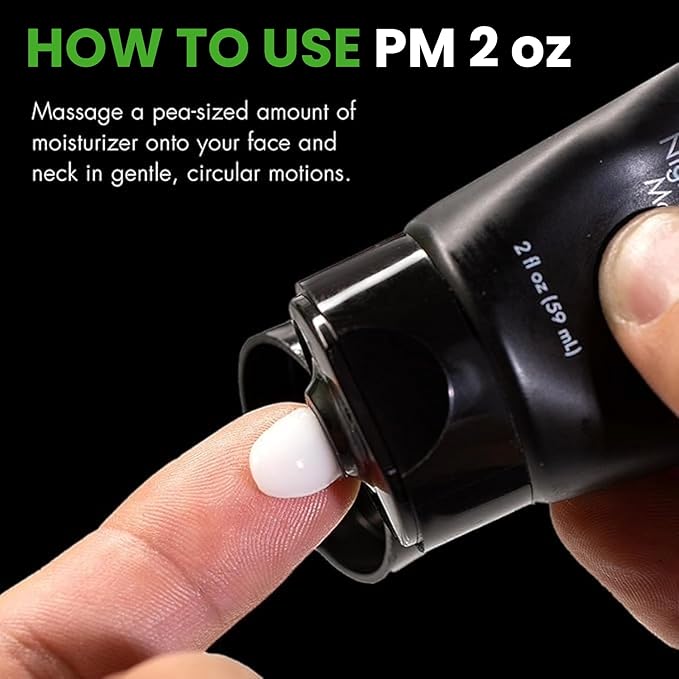 Tiege Hanley Mens Face Moisturizers, Morning Daytime Facial Moisturizer with SPF 20 (2.5 oz) and Night Time Facial Moisturizer - Anti-Aging Night Time Wrinkle Cream for Men with Sensitive Skin (2 oz)