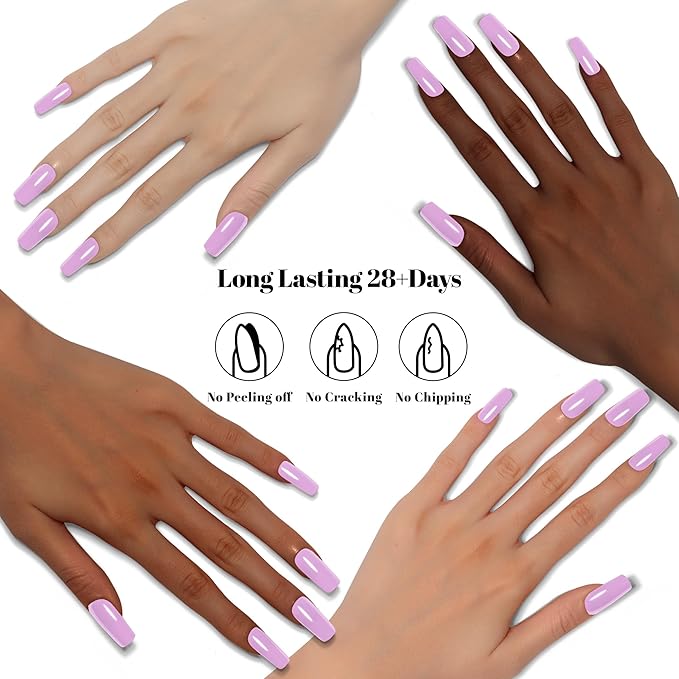 YTD Likomey Pink Purple Gel Nail Polish,15ml Salon Home DIY Manicure and Pedicure Fall Winter Soak Off UV Color Varnish,CS474