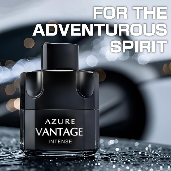 A CENTER Men's Cologne Gift Set 4 Pack Azure Vantage Series - 3.4 Fl Oz Each | Vanilla Cedarwood LavenderLeather & Amber Floral Fragrance | Luxury Eau de Toilette
