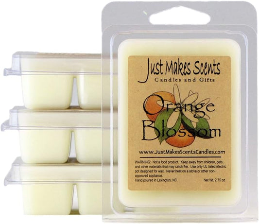 4 Pack - Orange Blossom Scented Wax Melts by Just Makes Scents