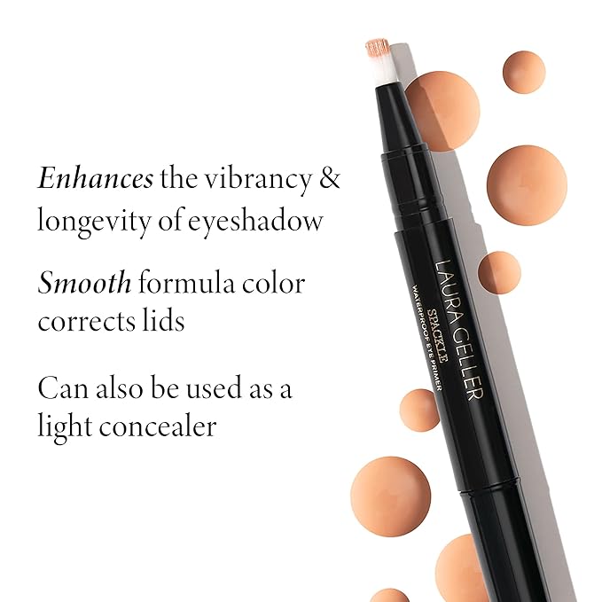 LAURA GELLER NEW YORK Waterproof Eye Spackle Eye Shadow Primer- Reduces the Appearance of Fine Lines-Lasts All Day -Universal