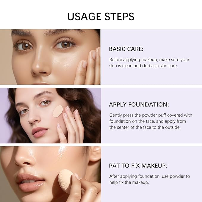Foundation for Mature Skin–Hydrating Age-Defying Makeup Coverage Balm Foundation, Non-Settling Formula for Older Women, Blurs Fine Lines, Satin Finish for All Skin Types (Light)