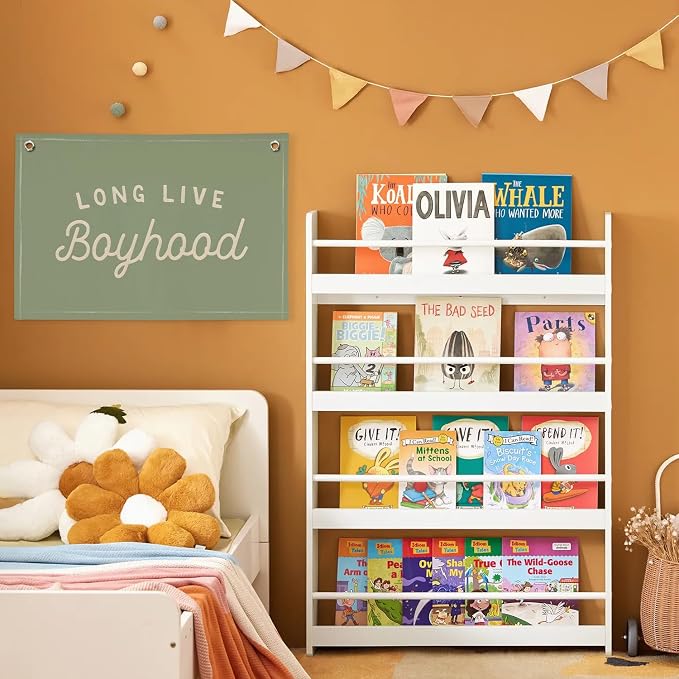 Long Live Boyhood Boys Room Decor, Sage Green Nursery Playroom Toddler Boy Linen Canvas Banner Wall Hanging Flag Baby Little Boy Kids Teen Room Bedroom Decorations, 30x20 Inch