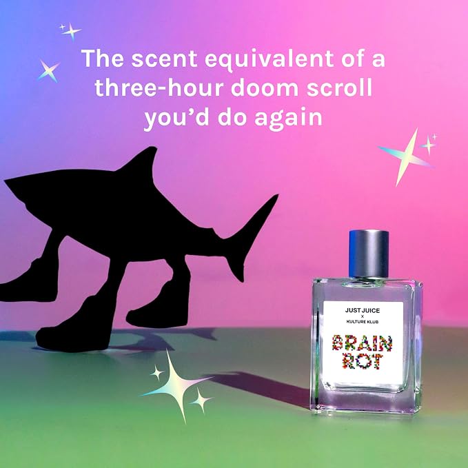 Brainrot Fragrance by Kulture Klub x Just Juice - Fruity Floral Perfume for Women and Men - With Lychee, Moonflower, Jasmine, Vanilla - 3.4 oz