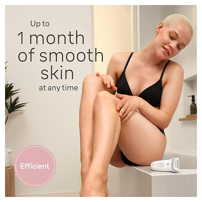 Braun Silk-épil 7 Epilator, Wet and Dry, Wide Head, Includes Venus Intimate Razor, Shaver Head and Trimmer Comb, SE7-141