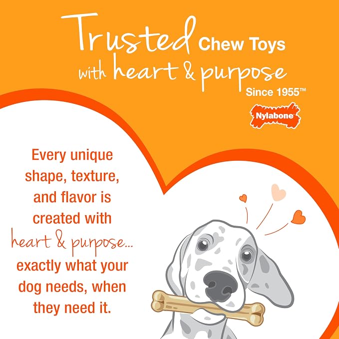 Nylabone Strong Chew Rubber Stuffable Cone Treat Toy, Bacon Flavor, X-Large | Durable rubber dog toys, long lasting, durable material, encourages healthy chewing, helps clean teeth, for dogs 50+ lbs