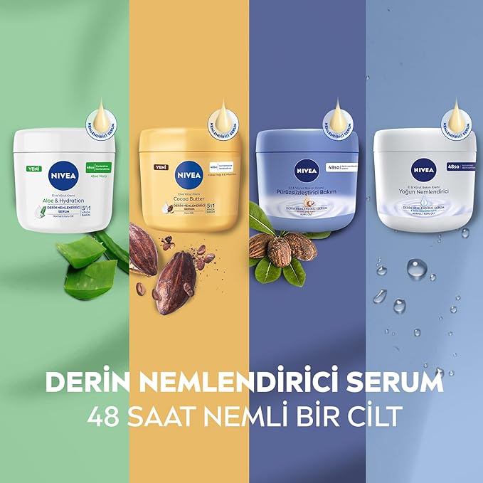 Nivea Irresistibly Smooth Body Cream Dry Skin Shea Butter 400 ml