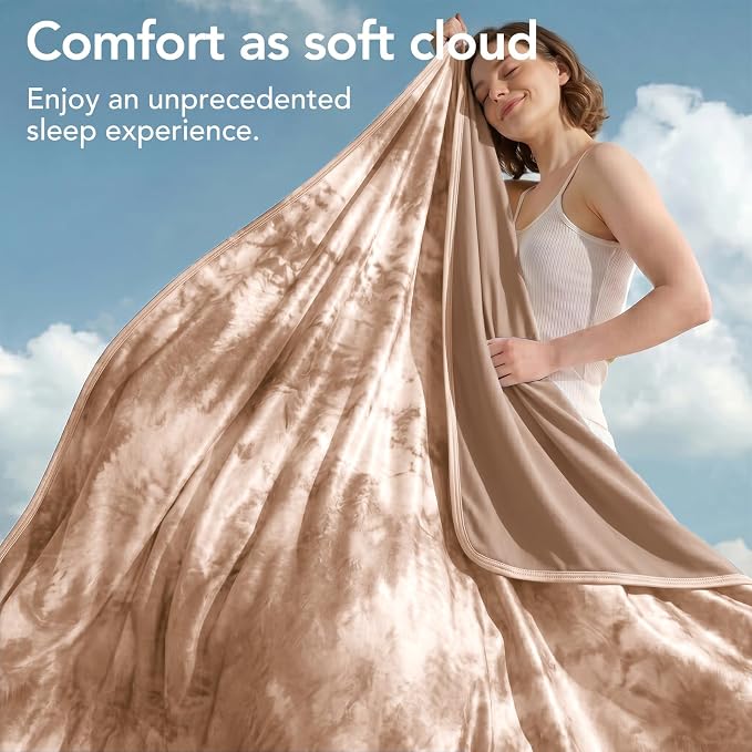 Cooling Blanket 90''x90'' for Hot Sleepers, Arc-Chill Q-Max>0.35 Double Sided Cold Blankets for Night Sweats, Cool Soft Lightweight Summer Blanket for Sofa Bed Couch, Gifts for Women Queen | Cold Summer Soft Blanket for Bed Couch and Travel Absorbs Hea...